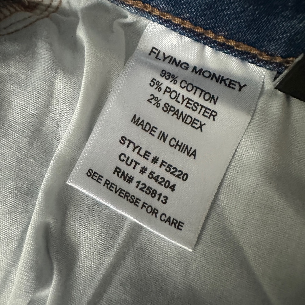Flying Monkey Blue Cargo Jeans size 31 - Picture 6 of 7